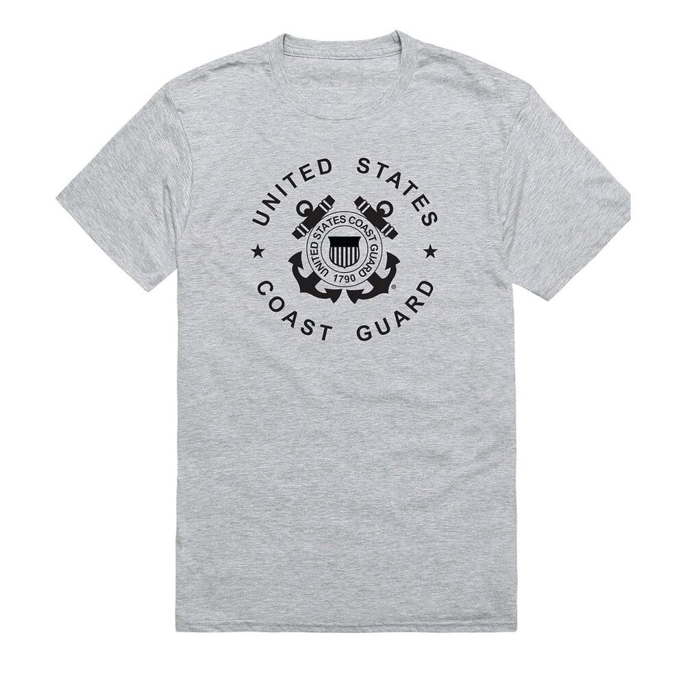 US Coast Guard T-Shirt Rapid Dominance USCG Military Licensed Gray Small